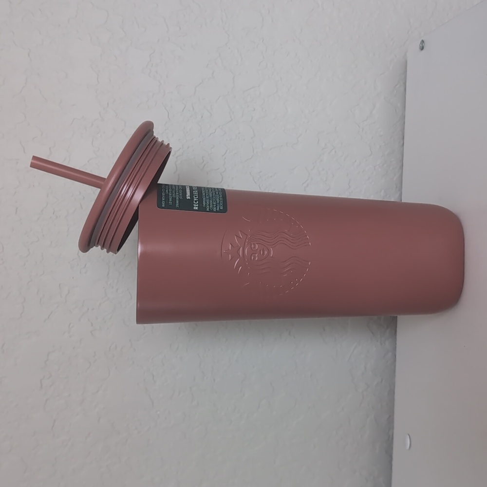 Starbucks Recycled Cup Triangle Tumbler Terracotta/Brown 24oz Venti Bran… - Picture 6 of 7